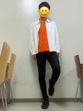 「PUMA（プーマ）のアイテム（ナイロンジャケット）」を使った、マルさん（メンズ・176cm）の春コーディネート