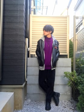 「Blundstone（ブランドストーン）のBlundstone/ブランドストーン　ｻｲﾄﾞｺﾞｱﾌﾞｰﾂ Men's（ブーツ）」を使った、たくやさん（メンズ・169cm）の冬コーディネート