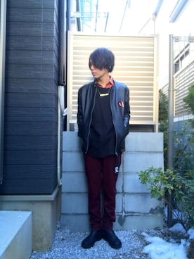 「Blundstone（ブランドストーン）のBlundstone/ブランドストーン　ｻｲﾄﾞｺﾞｱﾌﾞｰﾂ Men's（ブーツ）」を使った、たくやさん（メンズ・169cm）の冬コーディネート