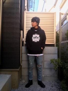 「Blundstone（ブランドストーン）のBlundstone/ブランドストーン　ｻｲﾄﾞｺﾞｱﾌﾞｰﾂ Men's（ブーツ）」を使った、たくやさん（メンズ・169cm）の春コーディネート