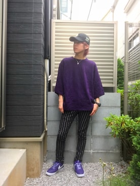 「AMBUSH（アンブッシュ）のアイテム（帽子）」を使った、たくやさん（メンズ・169cm）の夏コーディネート