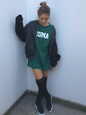 「roial（ロイアル）のアイテム」を使った、yukino さん（レディース・164cm）の秋コーディネート