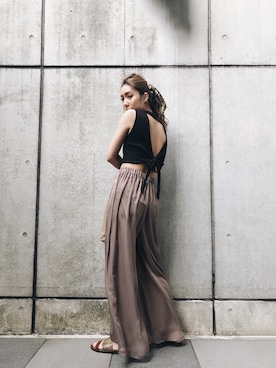 「EVRIS（エヴリス）のアイテム」を使った、yukino さん（レディース・164cm）の春コーディネート