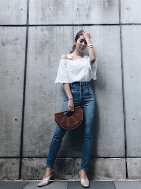 「アイテム（その他シューズ）」を使った、yukino さん（レディース・164cm）の春コーディネート