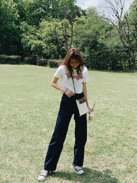 「白T」｜yukino さん（レディース・164cm）の春コーディネート