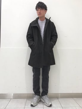 中西晴彦さん（メンズ・180cm）の冬コーディネート