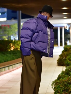 「Lui's（ルイス）のアイテム（ダウンジャケット/コート）」を使った、松本 幸さん（メンズ・180cm）の冬コーディネート