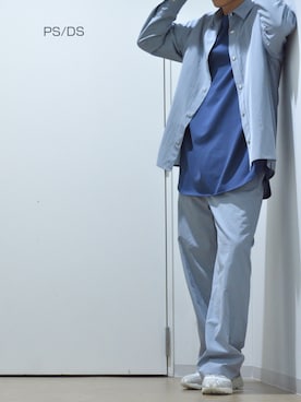 「lot holon（ロットホロン）のアイテム」を使った、松本 幸さん（メンズ・180cm）の冬コーディネート