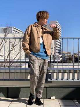 松本 幸さん（メンズ・180cm）の春コーディネート