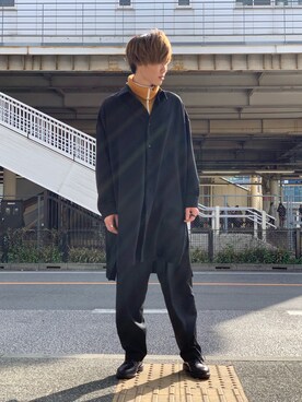 「Casely-Hayford（ケイスリーヘイフォード）のアイテム」を使った、松本 幸さん（メンズ・180cm）の春コーディネート