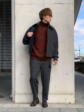 松本 幸さん(メンズ・180cm)の春コーディネート