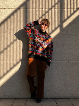 「YOUSER（ユーザー）のアイテム」を使った、松本 幸さん（メンズ・180cm）の春コーディネート