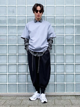 「lot holon（ロットホロン）のアイテム」を使った、松本 幸さん（メンズ・180cm）の春コーディネート