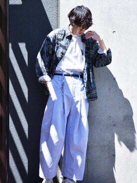 松本 幸さん（メンズ・180cm）の夏コーディネート