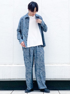 松本 幸さん（メンズ・180cm）の夏コーディネート