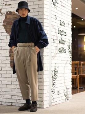 松本 幸さん(メンズ・180cm)の秋コーディネート