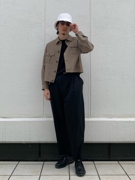 松本 幸さん（メンズ・180cm）の秋コーディネート