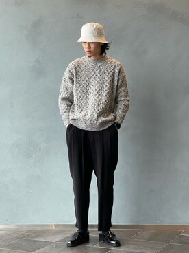 松本 幸さん（メンズ・180cm）の冬コーディネート