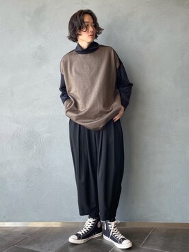 松本 幸さん（メンズ・180cm）の冬コーディネート