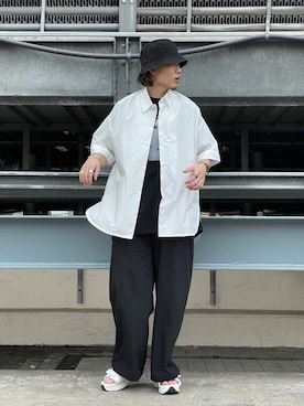 「Lui's（ルイス）のアイテム（サンダル）」を使った、松本 幸さん（メンズ・180cm）の夏コーディネート