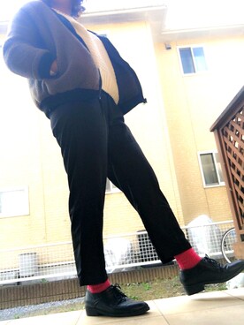 「archives（アルシーヴ）のアイテム（ブルゾン）」を使った、アオさん（レディース・163cm）の秋コーディネート