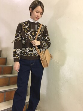 「YEAR FEW OF MY FAVORITE THINGS（イヤーフューオブマイフェイバリットシングス）のアイテム」を使った、I am I ONEROOMさん（レディース・168cm）の秋コーディネート