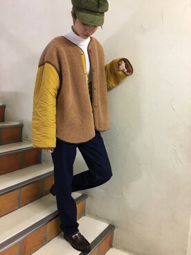 「I am I in fact...（アイアムアイインファクト）のアイテム（ブルゾン）」を使った、I am I ONEROOMさん（レディース・168cm）の秋コーディネート