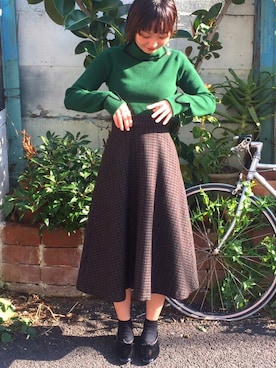 「YEAR FEW OF MY FAVORITE THINGS（イヤーフューオブマイフェイバリットシングス）のアイテム」を使った、I am I ONEROOMさん（レディース・158cm）の冬コーディネート
