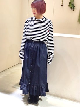 「YEAR FEW OF MY FAVORITE THINGS（イヤーフューオブマイフェイバリットシングス）のアイテム」を使った、I am I ONEROOMさん（レディース・162cm）の冬コーディネート