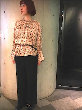 「柄」｜I am I ONEROOMさん（レディース・160cm）の冬コーディネート