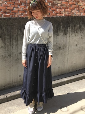 「YEAR FEW OF MY FAVORITE THINGS（イヤーフューオブマイフェイバリットシングス）のアイテム」を使った、I am I ONEROOMさん（レディース・155cm）の春コーディネート