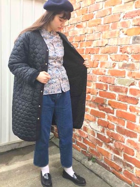 「I am I in fact...（アイアムアイインファクト）のアイテム（その他アウター）」を使った、I am I ONEROOMさん（レディース・164cm）の秋コーディネート
