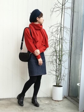 「YEAR FEW OF MY FAVORITE THINGS（イヤーフューオブマイフェイバリットシングス）のアイテム」を使った、I am I ONEROOMさん（レディース・164cm）の冬コーディネート