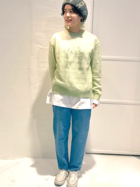 「I am I in fact...（アイアムアイインファクト）のアイテム（パンツ）」を使った、I am I ONEROOMさん（レディース・164cm）の冬コーディネート