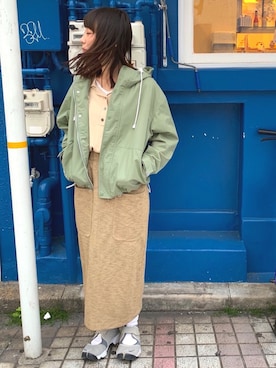 「I am I in fact...（アイアムアイインファクト）のアイテム（ジャケット/アウター）」を使った、I am I ONEROOMさん（レディース・154cm）の冬コーディネート