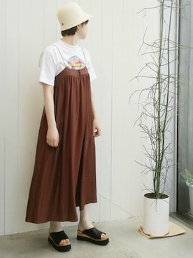 「YEAR FEW OF MY FAVORITE THINGS（イヤーフューオブマイフェイバリットシングス）のアイテム」を使った、I am I ONEROOMさん（レディース・164cm）の春コーディネート
