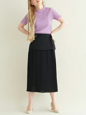 「YEAR FEW OF MY FAVORITE THINGS（イヤーフューオブマイフェイバリットシングス）のアイテム」を使った、I am I ONEROOMさん（レディース・159cm）の夏コーディネート