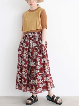 「プリーツ」｜I am I ONEROOMさん（レディース・159cm）の夏コーディネート