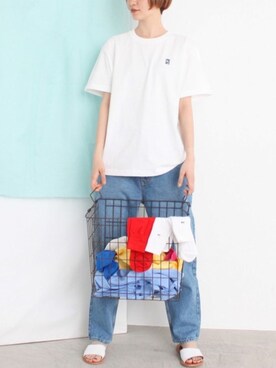 「I am I in fact...（アイアムアイインファクト）のアイテム（パンツ）」を使った、I am I ONEROOMさん（レディース・168cm）の夏コーディネート