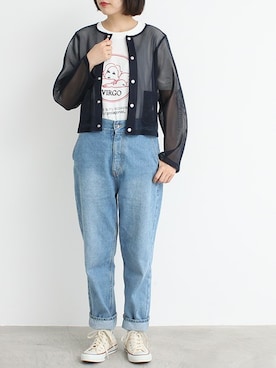 「I am I in fact...（アイアムアイインファクト）のアイテム（ジャケット/アウター）」を使った、I am I ONEROOMさん（レディース・164cm）の夏コーディネート