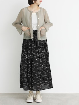 「I am I in fact...（アイアムアイインファクト）のアイテム（ジャケット/アウター）」を使った、I am I ONEROOMさん（レディース・164cm）の夏コーディネート