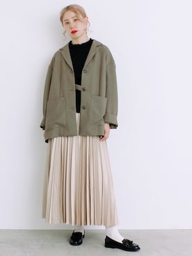 「アイテム（テーラードジャケット）」を使った、I am I ONEROOMさん（レディース・159cm）の夏コーディネート