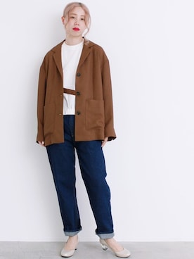 「YEAR FEW OF MY FAVORITE THINGS（イヤーフューオブマイフェイバリットシングス）のアイテム」を使った、I am I ONEROOMさん（レディース・159cm）の夏コーディネート