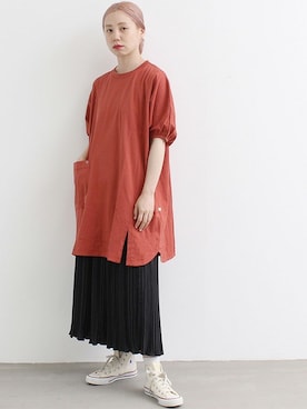 「YEAR FEW OF MY FAVORITE THINGS（イヤーフューオブマイフェイバリットシングス）のアイテム」を使った、I am I ONEROOMさん（レディース・159cm）の夏コーディネート