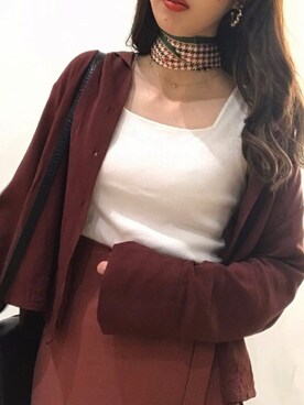 「FREE'S MART（フリーズマート）のアイテム（財布/小物）」を使った、yorisa さん（レディース・163cm）の秋コーディネート