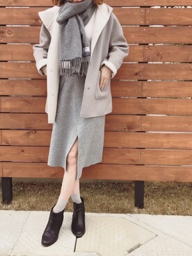 ukapiさん（レディース・158cm）の冬コーディネート