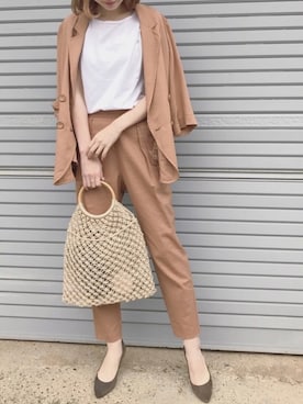 「SLOBE IENA（スローブイエナ）のアイテム（パンプス）」を使った、ukapiさん（レディース・158cm）の春コーディネート