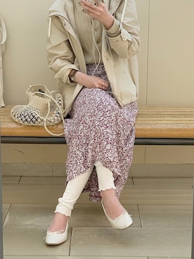 「JOURNAL STANDARD relume（ジャーナルスタンダード　レリューム）のアイテム（ブルゾン）」を使った、ukapiさん（レディース・158cm）の春コーディネート