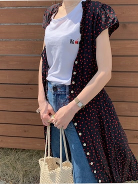 「Rouje（ルージュ）のアイテム」を使った、ukapiさん（レディース・158cm）の春コーディネート