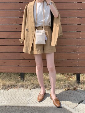「Spick & Span（スピックアンドスパン）のアイテム（ジャケット/アウター）」を使った、ukapiさん（レディース・158cm）の春コーディネート